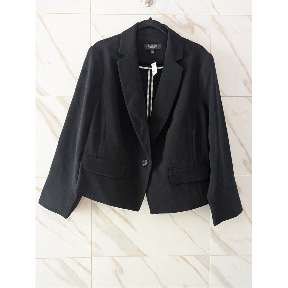NWT Talbots Easy Travel Cropped Blazer